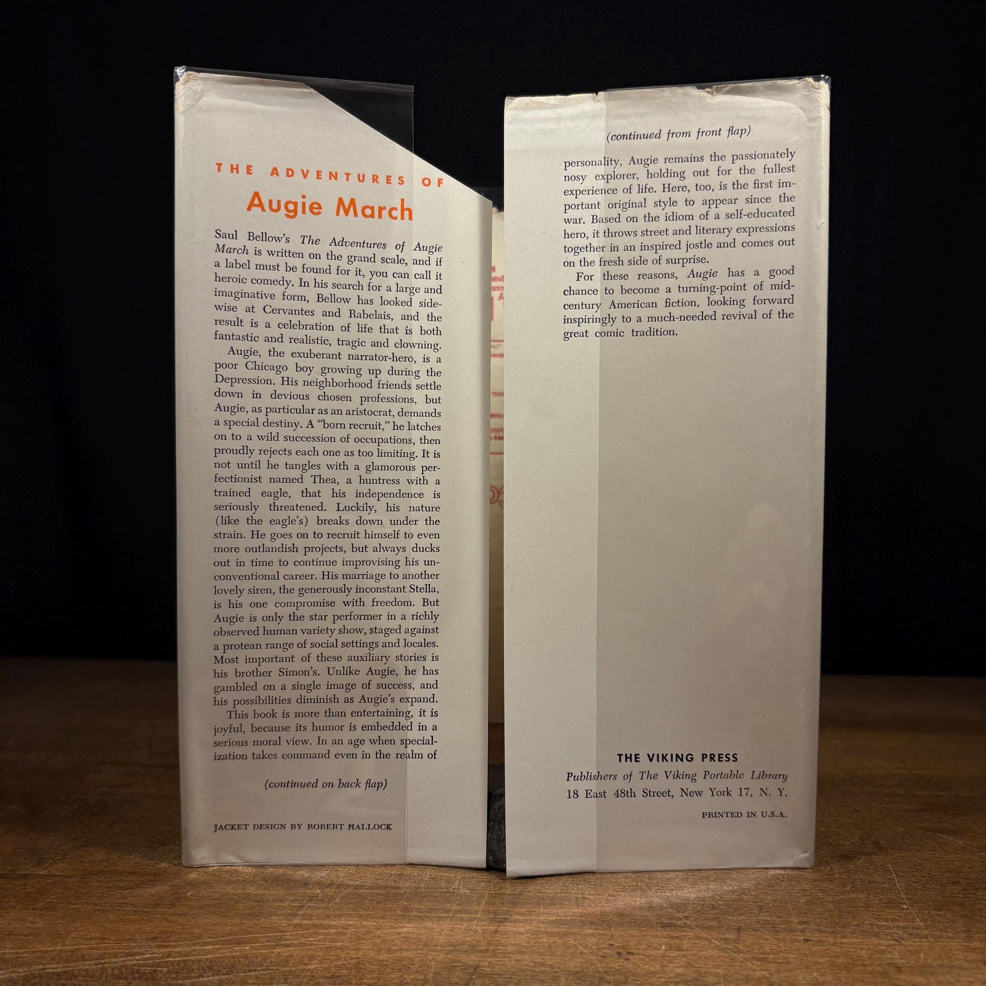 First Printing, Second State - The Adventures of Augie March / Saul Bellow (1953) Vintage Hardcover Book