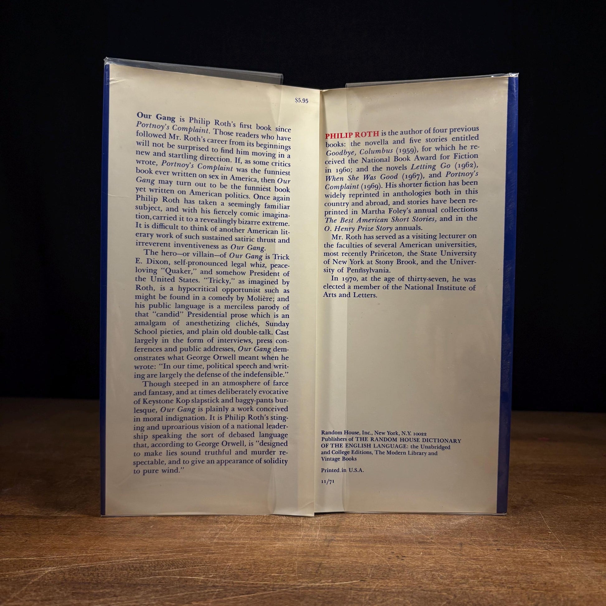 First Printing - Our Gang / Philip Roth (1971) Vintage Hardcover Book