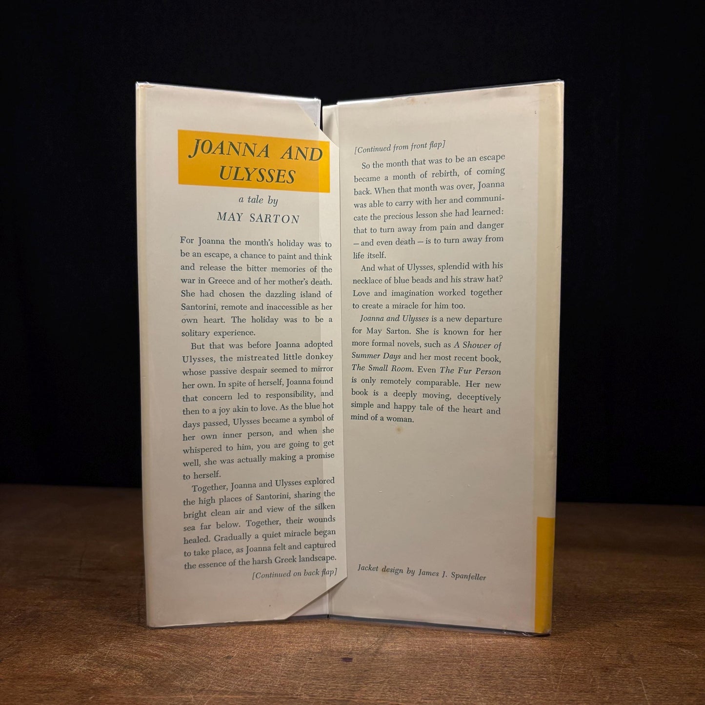 First Printing - Joanna and Ulysses: A Tale / May Sarton (1963) Vintage Hardcover Book