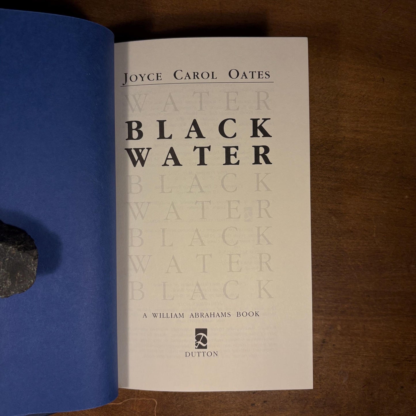First Printing - Black Water / Joyce Carol Oates (1992) Vintage Hardcover Book