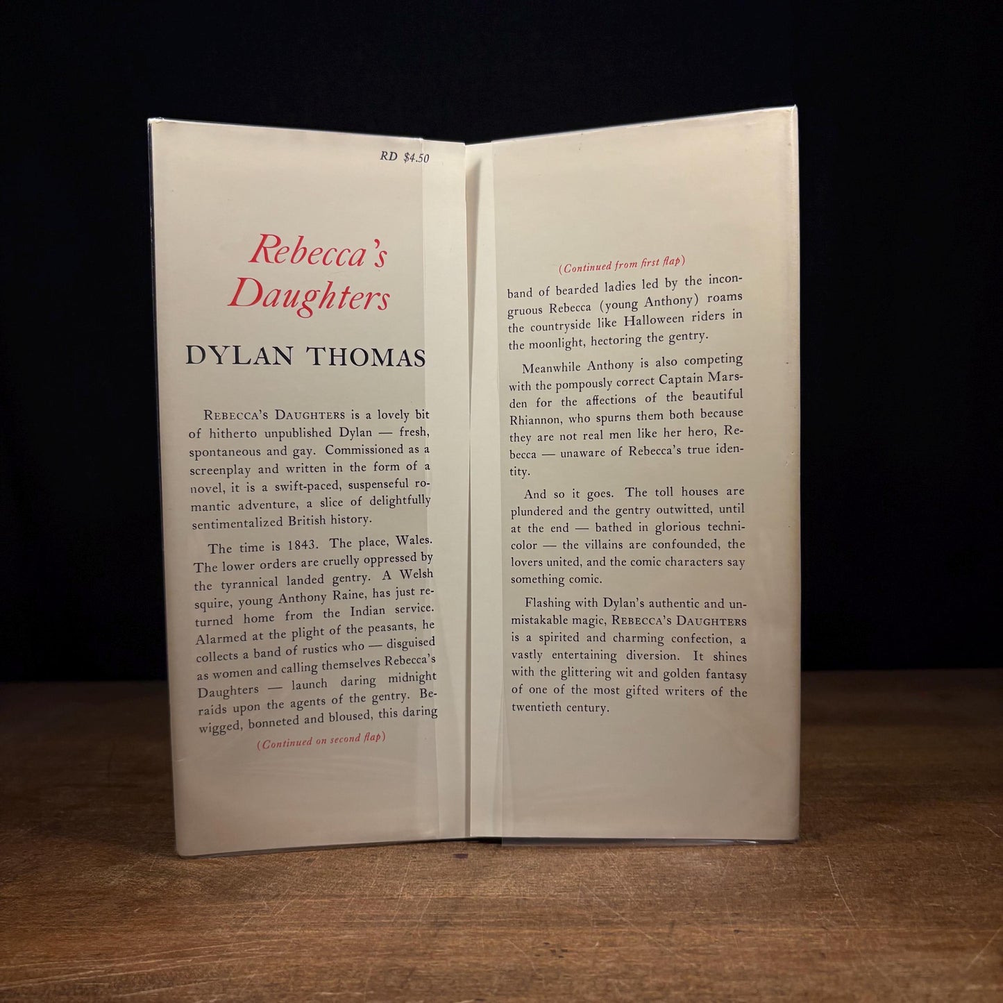 First American Printing - Rebecca’s Daughters / Dylan Thomas (1966) Vintage Hardcover Book