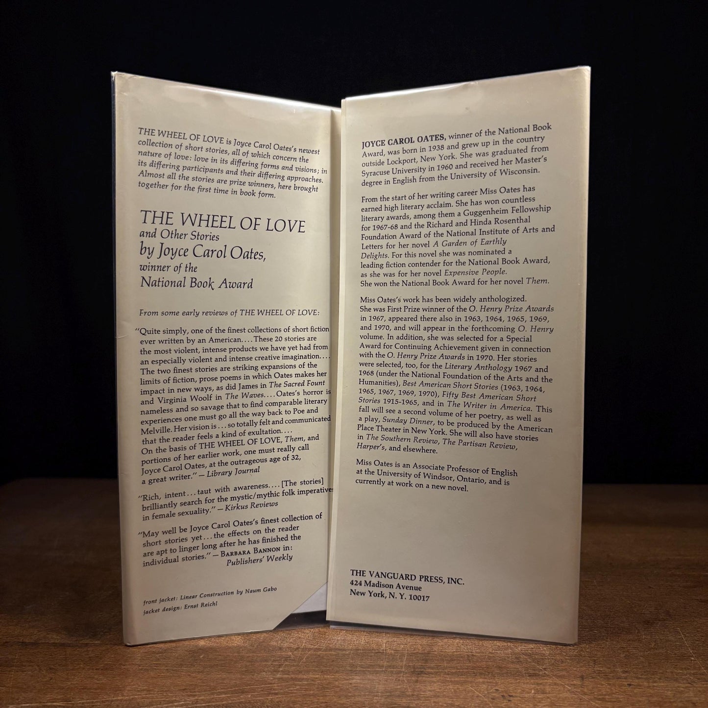 First Printing - The Wheel of Love and Other Stories / Joyce Carol Oates (1970) Vintage Hardcover Book
