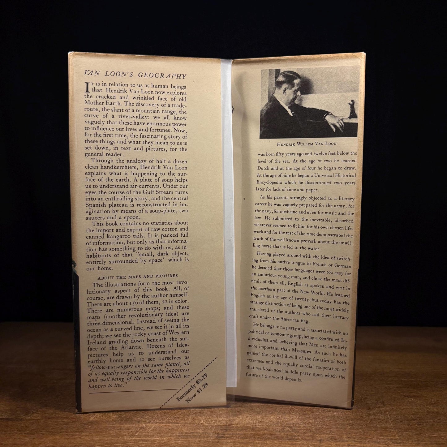Early Printing - Van Loon’s Geography: The Story of the World We Live In / Hendrik Willem Van Loon (1937) Vintage Hardcover Book