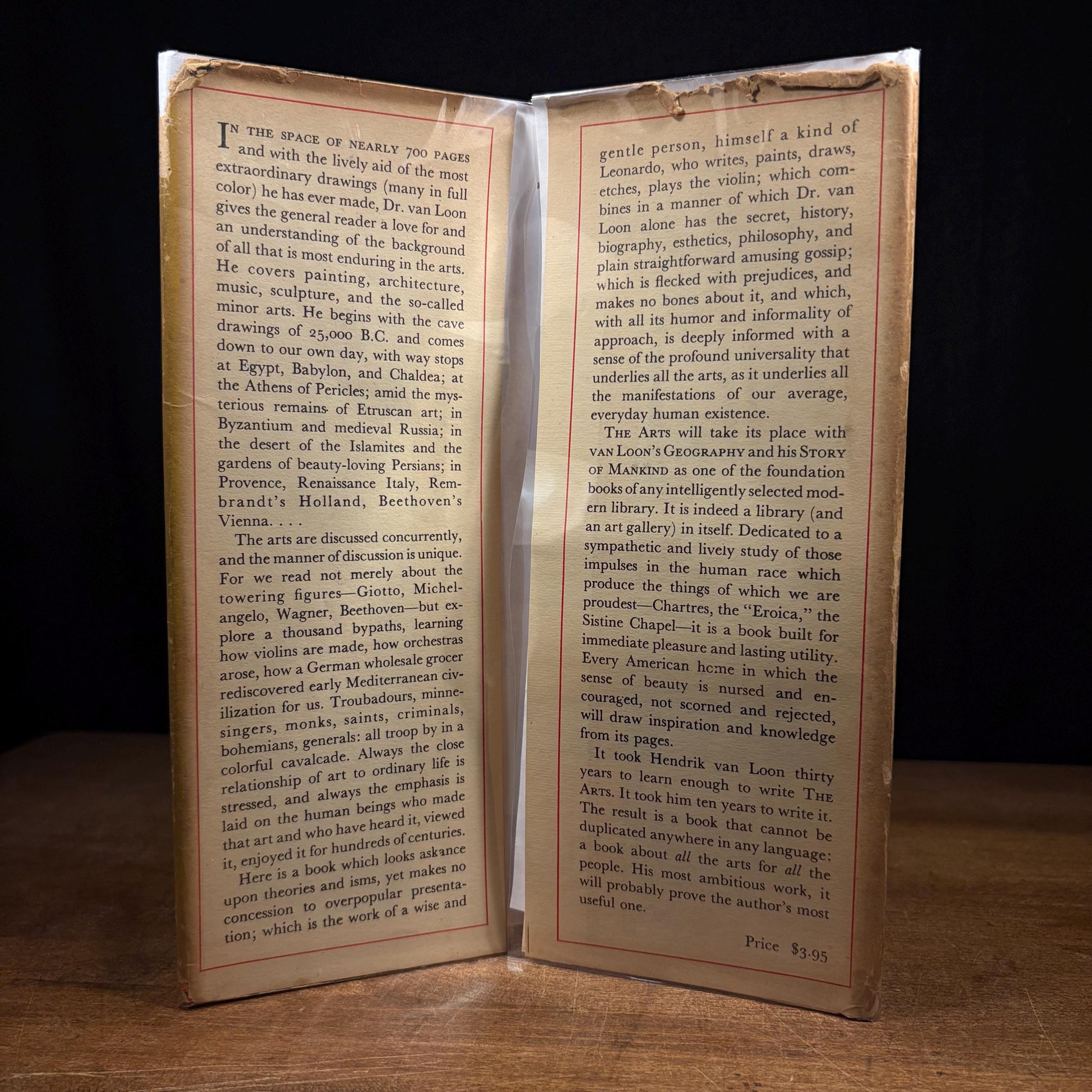 First Printing - The Arts / Hendrik Willem Van Loon (1937) Vintage Hardcover Book