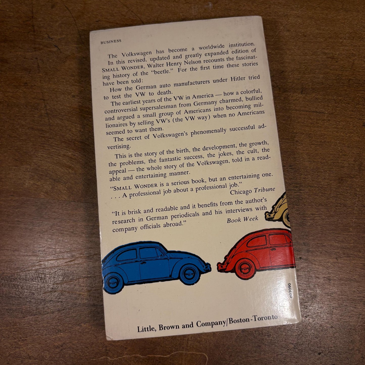 Small Wonder: The Amazing Story of the Volkswagen / Walter Henry Nelson (1979) Vintage Paperback Book