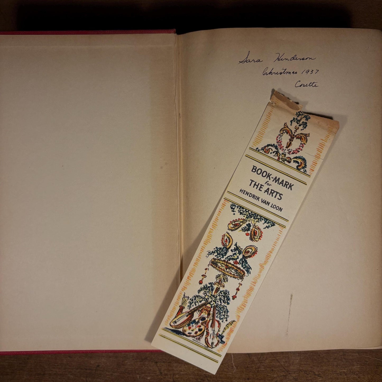 First Printing - The Arts / Hendrik Willem Van Loon (1937) Vintage Hardcover Book