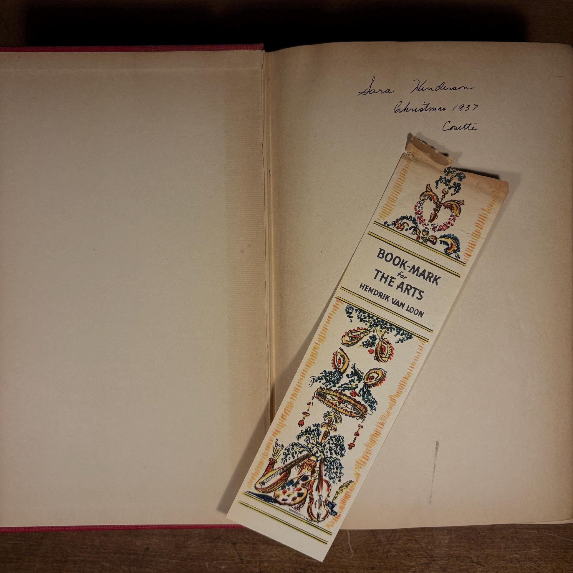 First Printing - The Arts / Hendrik Willem Van Loon (1937) Vintage Hardcover Book