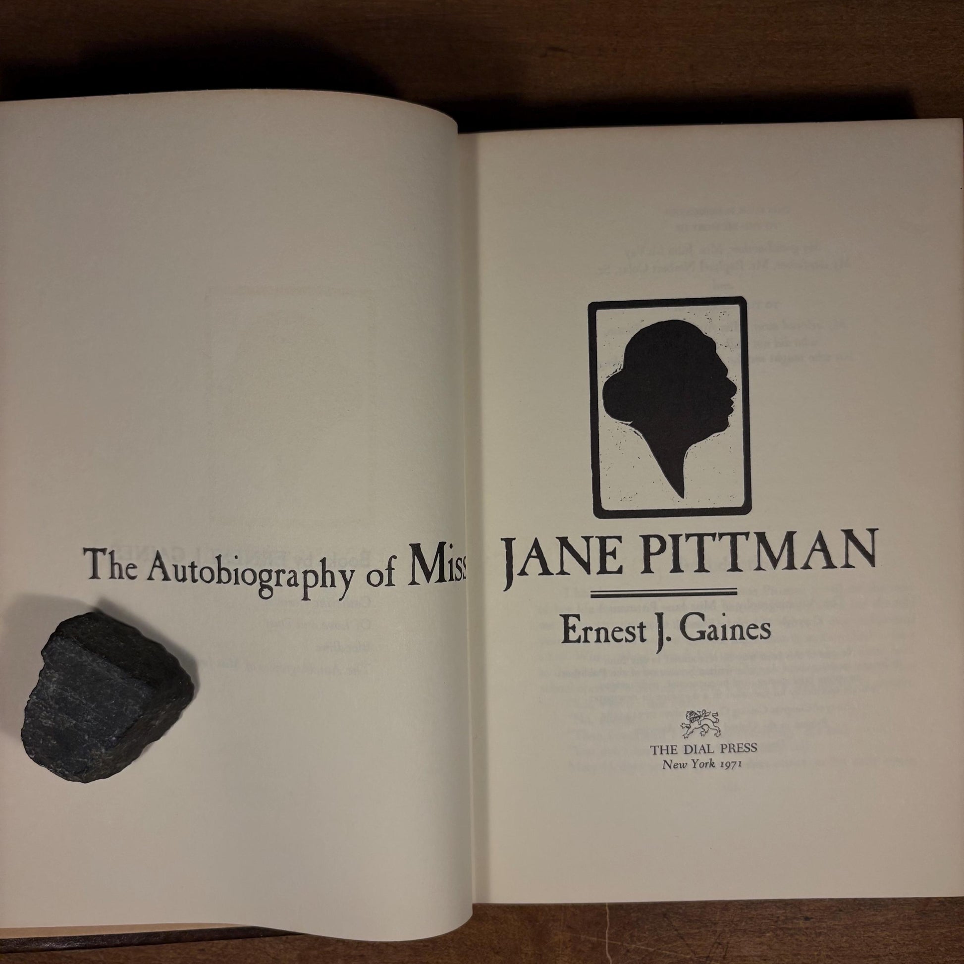 First Printing - The Autobiography of Miss Jane Pittman / Ernest Gaines (1971) Vintage Hardcover Book