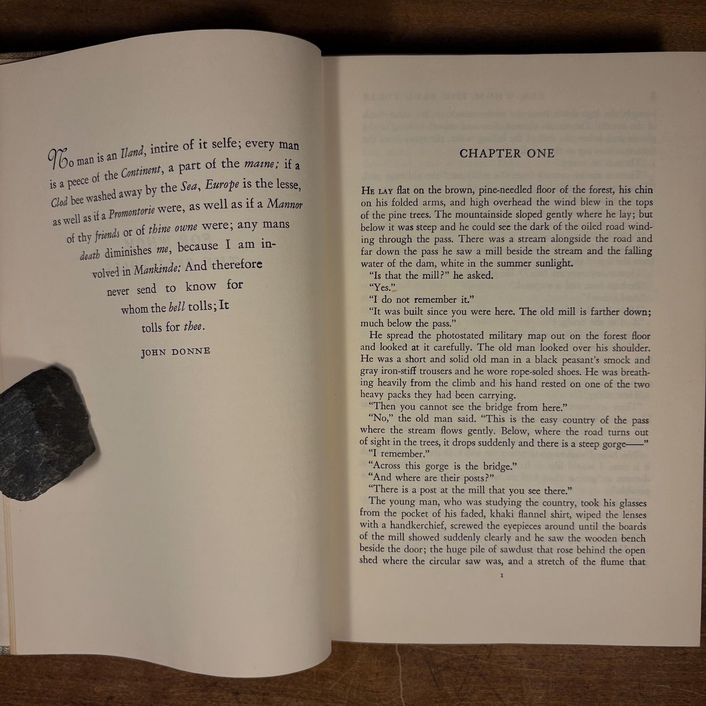 For Whom the Bell Tolls / Ernest Hemingway (1957) Vintage Hardcover Book