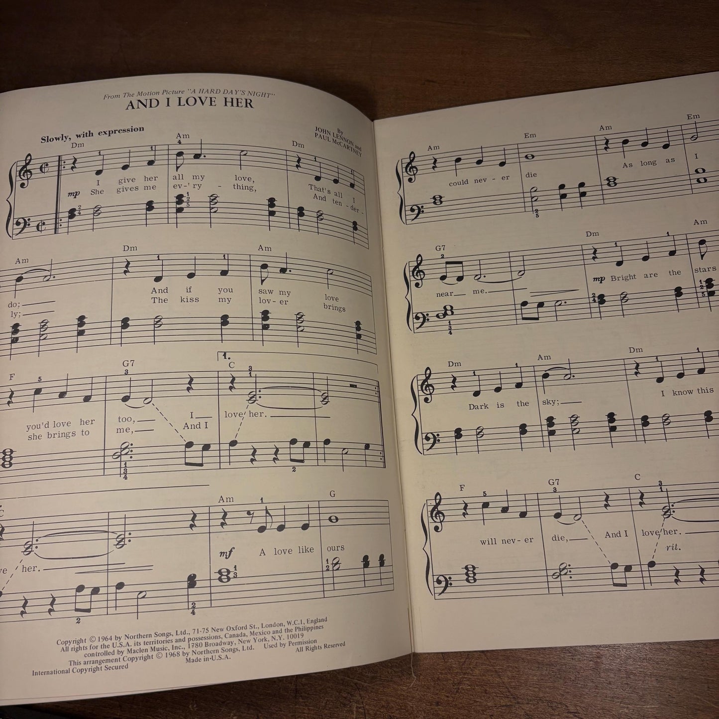 Beatles No. 2 (1972) Vintage Sheet Music