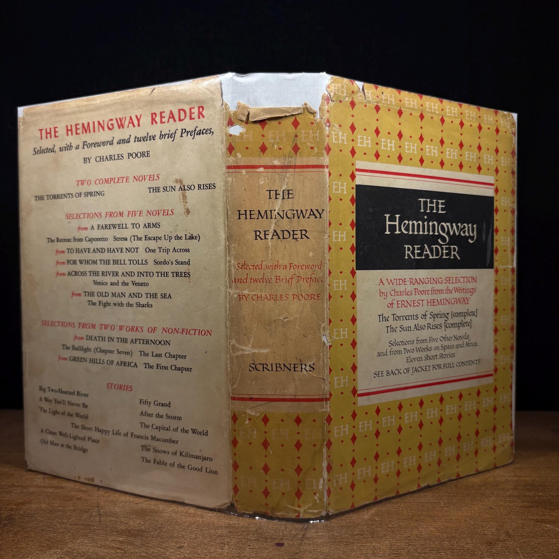 The Hemingway Reader / Ernest Hemingway (1953) Vintage Hardcover Book