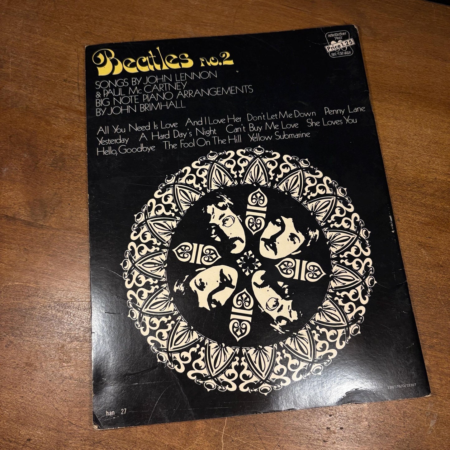 Beatles No. 2 (1972) Vintage Sheet Music
