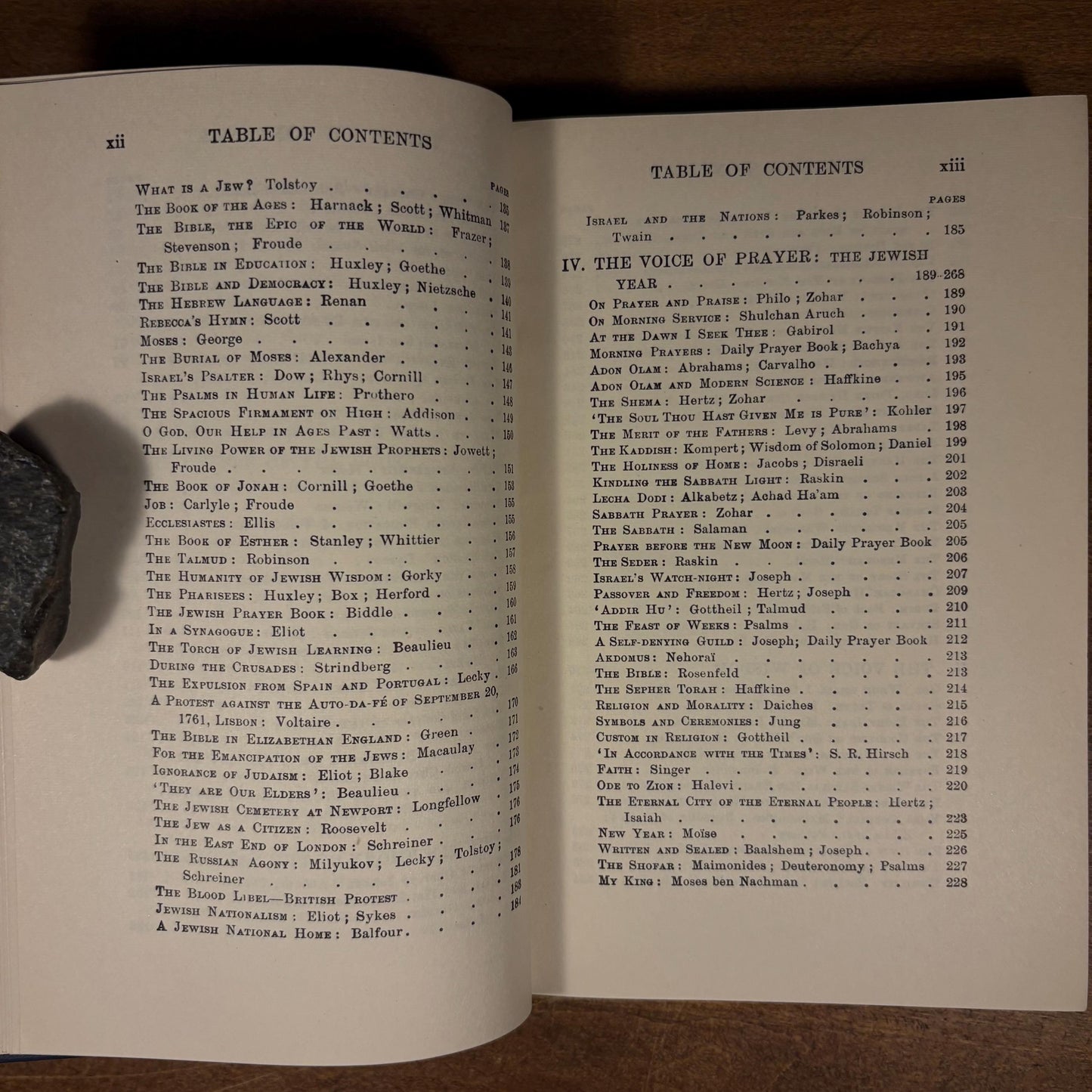 A Book of Jewish Thoughts / J. H. Hertz (1940s) Vintage Hardcover Book