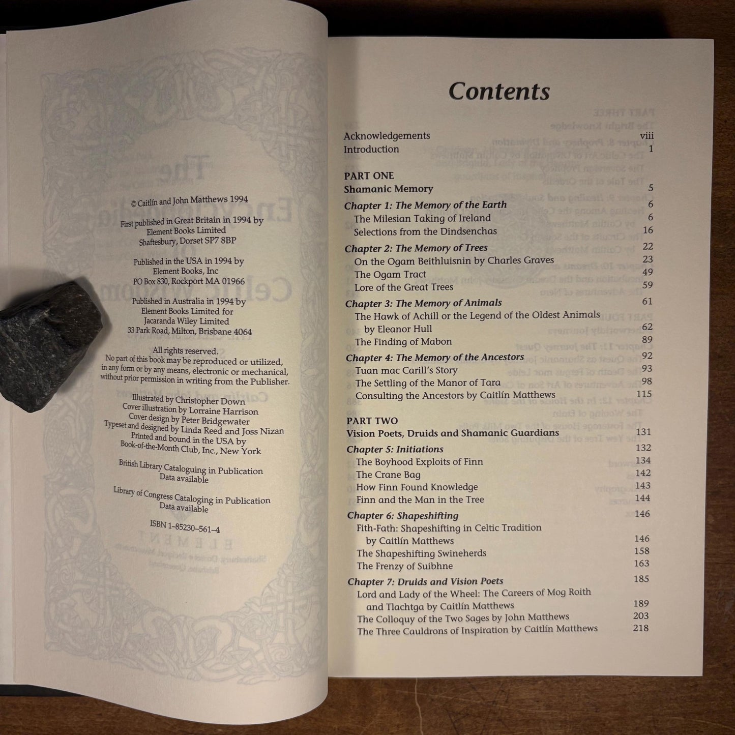 First Printing - The Encyclopedia of Celtic Wisdom: A Celtic Shaman’s Sourcebook / Caitlín and John Matthews (1994) Vintage Hardcover Book