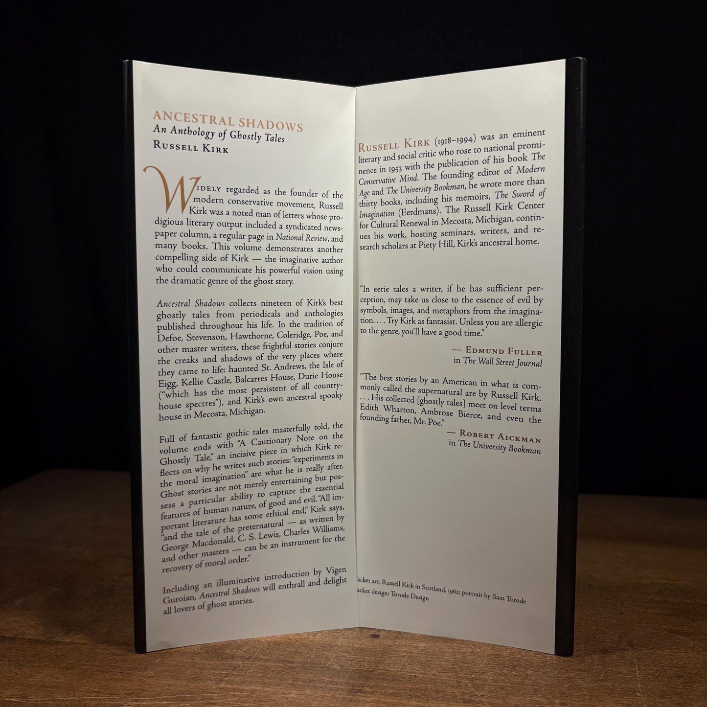 First Printing - Ancestral Shadows: An Anthology of Ghostly Tales / Russell Kirk (2004) Vintage Hardcover Book