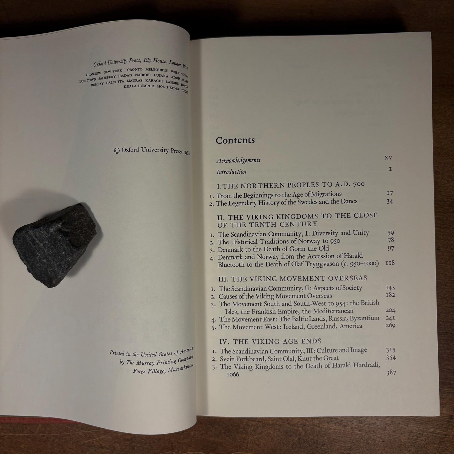 First Printing - A History of the Vikings by Gwyn Jones (1968) Vintage Hardcover Book