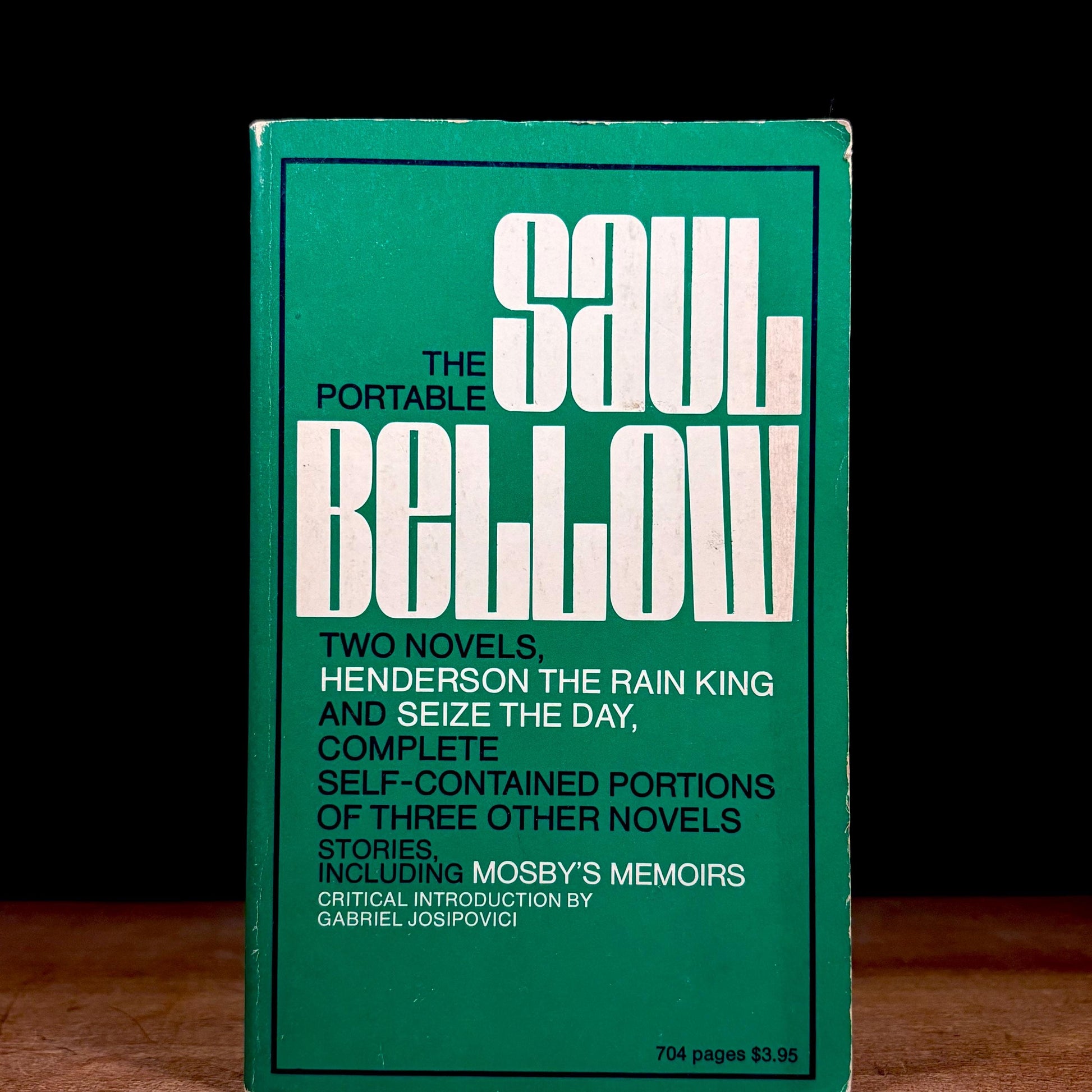 First Printing - The Portable Saul Bellow featuring Henderson the Rain King (1974) Vintage Book