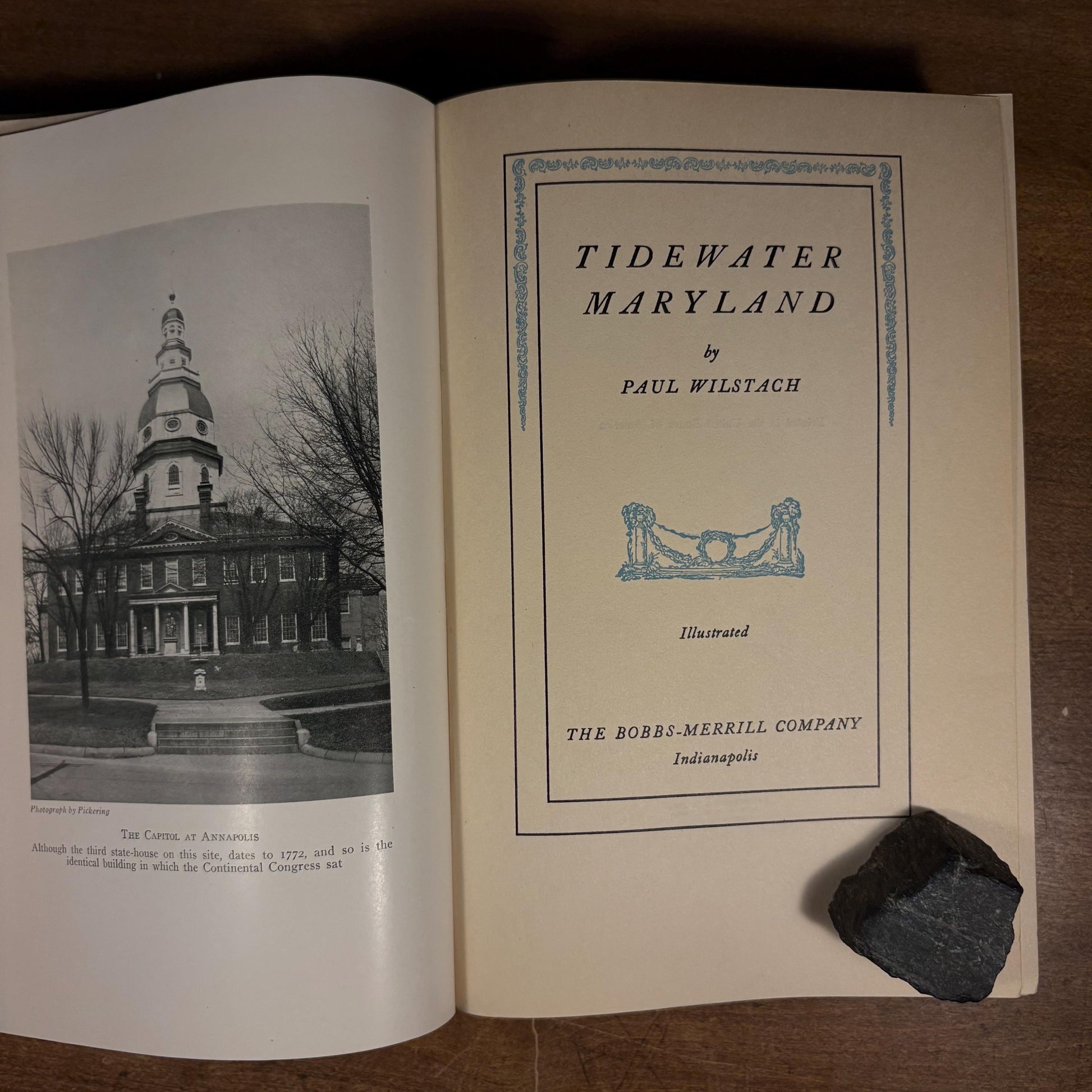 First Printing - Tidewater Maryland / Paul Wilstach (1931) Vintage Hardcover Book
