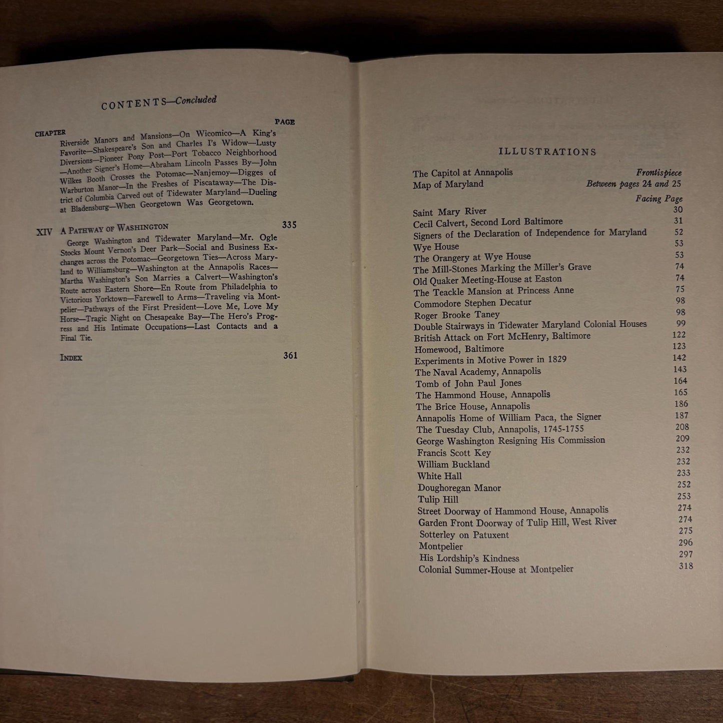 First Printing - Tidewater Maryland / Paul Wilstach (1931) Vintage Hardcover Book