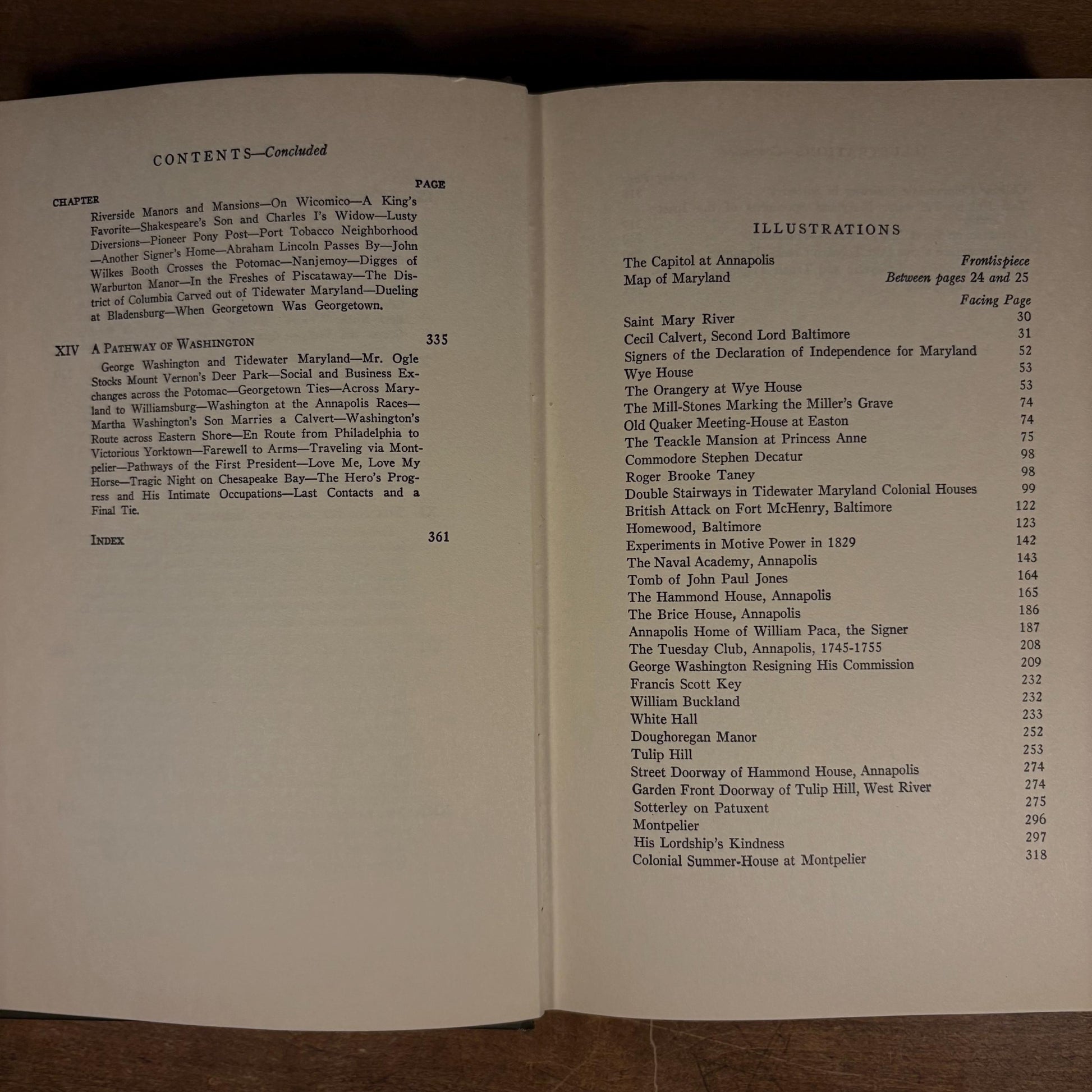 First Printing - Tidewater Maryland / Paul Wilstach (1931) Vintage Hardcover Book