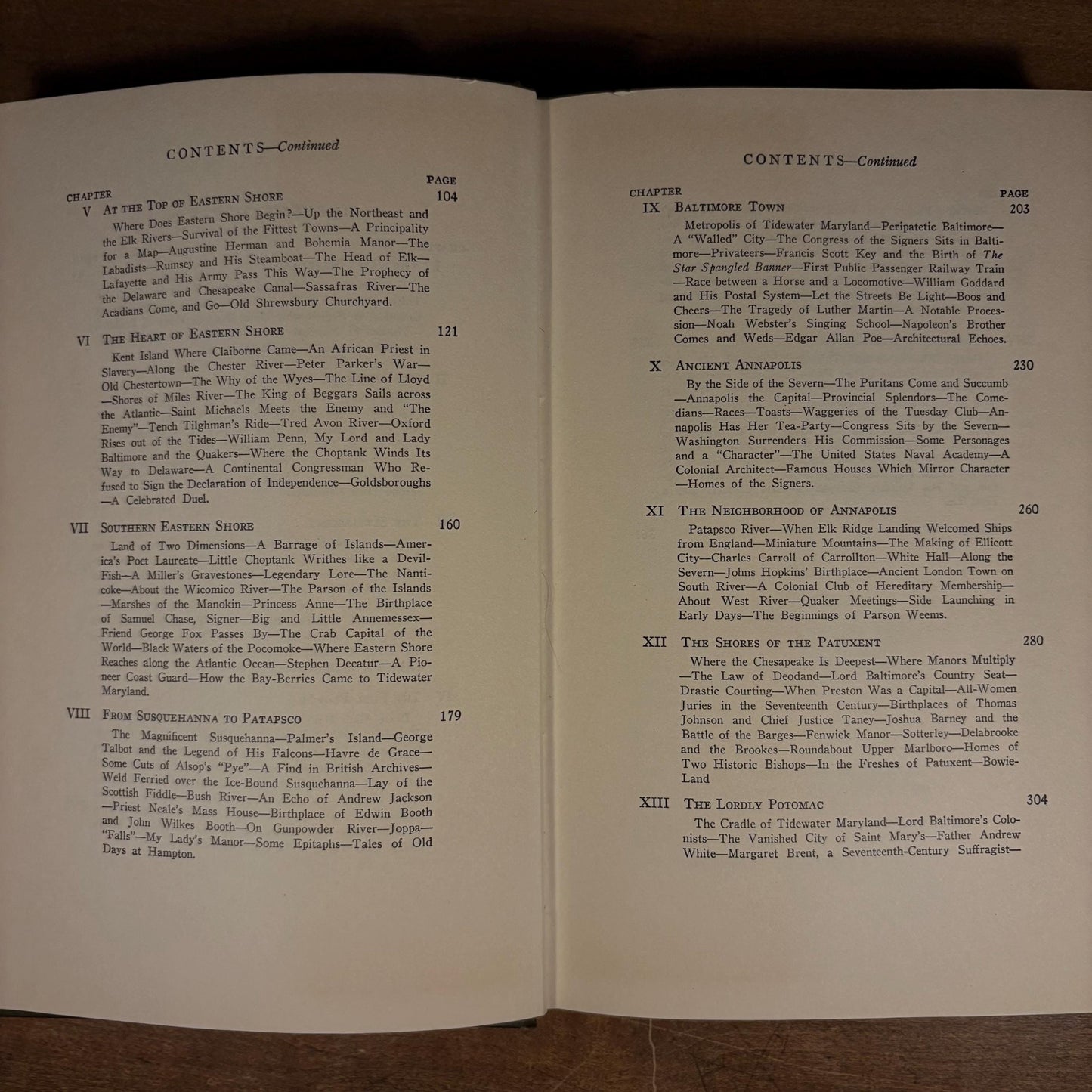 First Printing - Tidewater Maryland / Paul Wilstach (1931) Vintage Hardcover Book