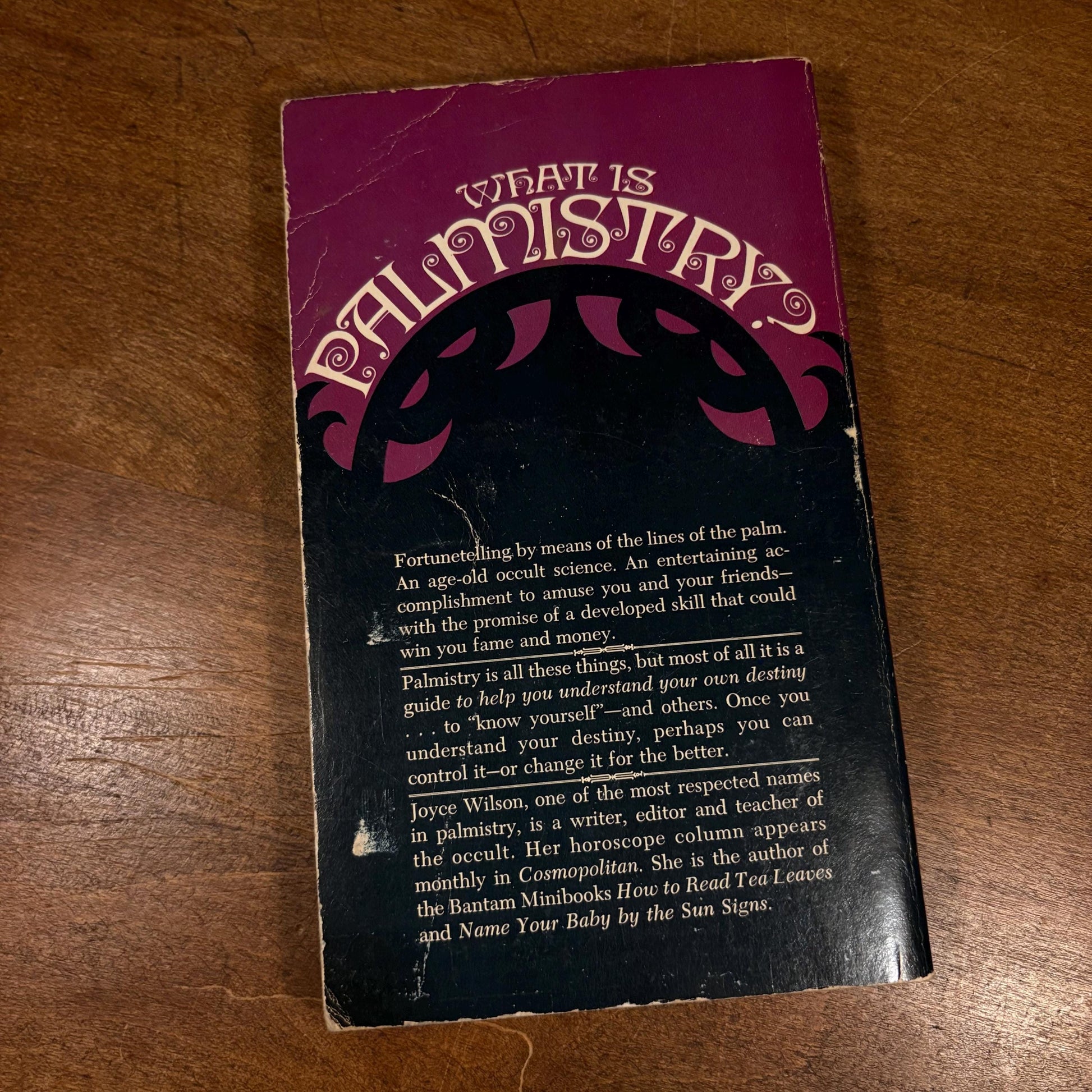The Complete Book of Palmistry / Joyce Wilson (1971) Vintage Paperback Book