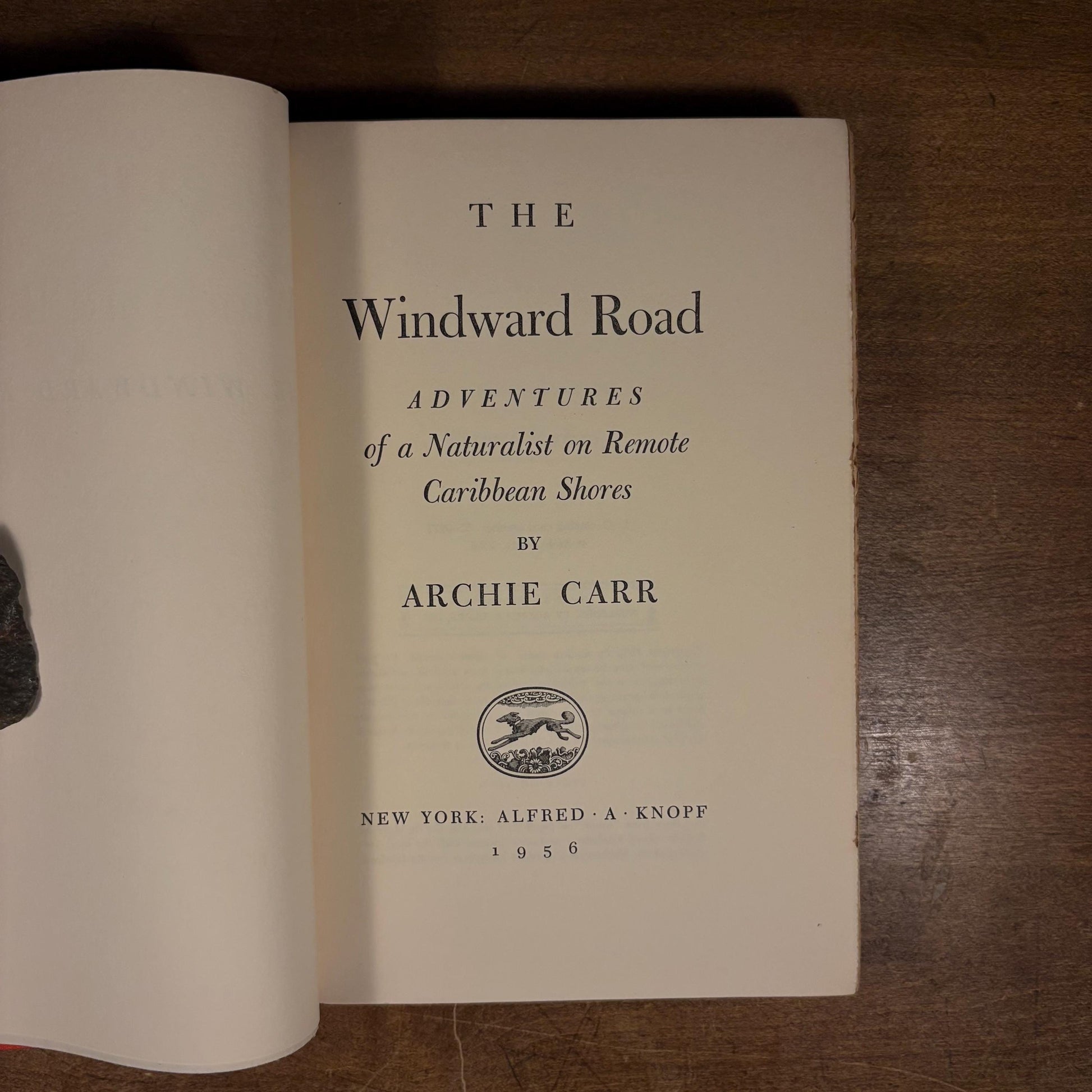 The Windward Road: Adventures of a Naturalist on Remote Caribbean Shores / Archie Carr (1956) Vintage Hardcover Book