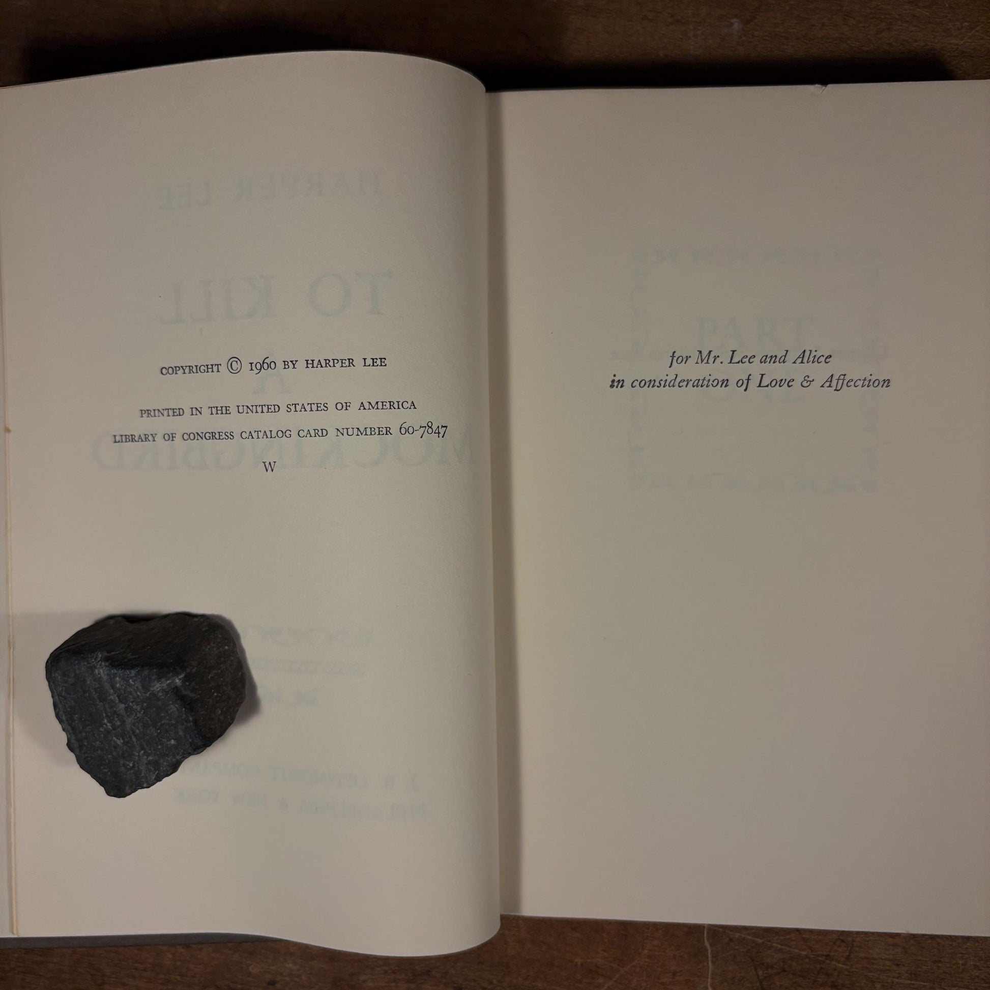 Seventh printing - To Kill a Mockingbird by Harper Lee (1960) Vintage Hardcover Book