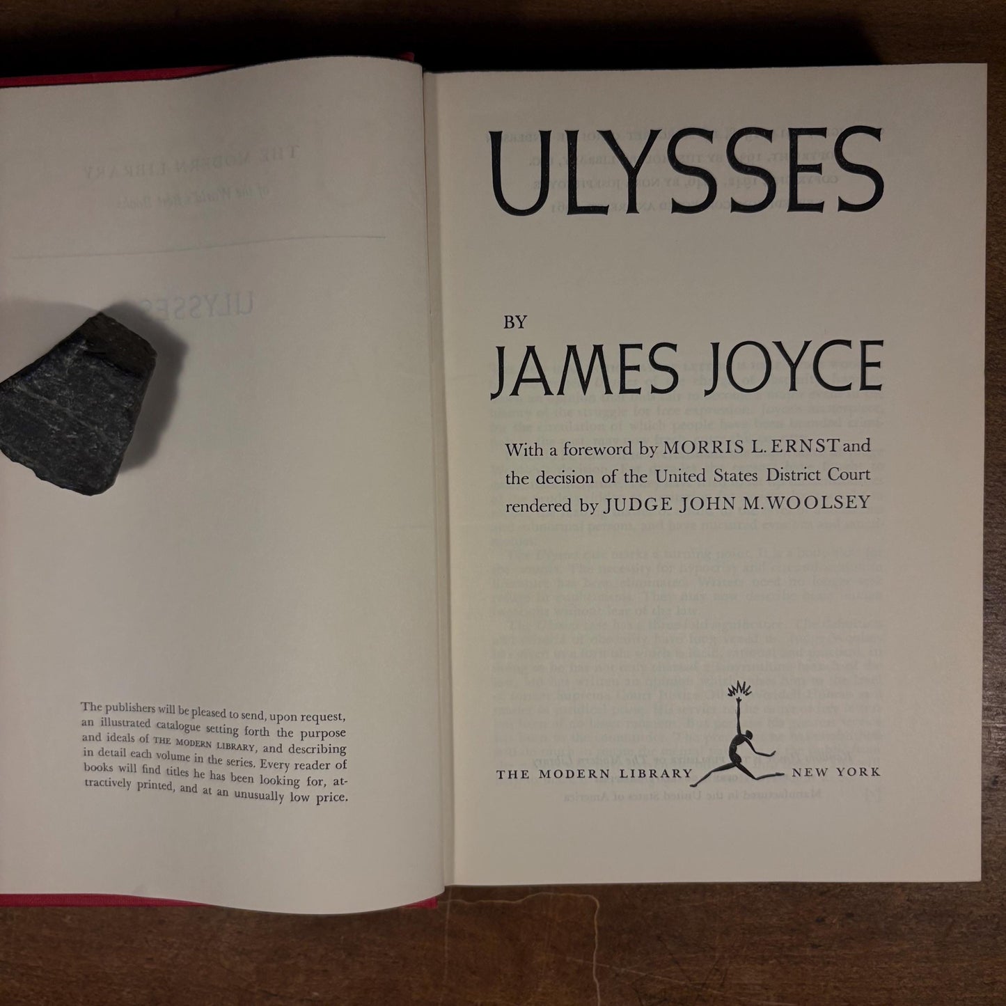 Modern Library - Ulysses by James Joyce (1961) Vintage Hardcover Book