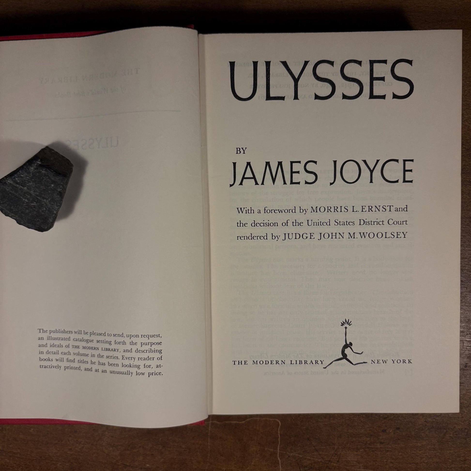 Modern Library - Ulysses by James Joyce (1961) Vintage Hardcover Book