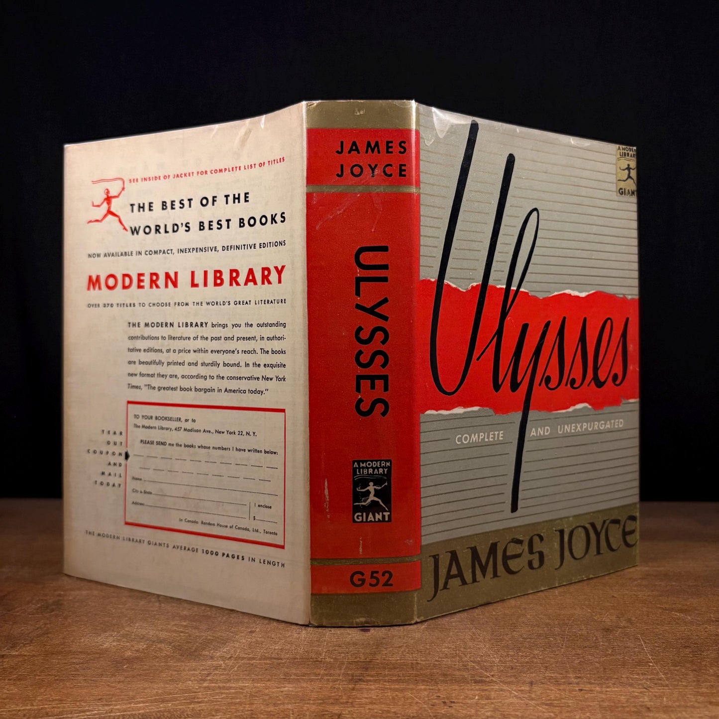 Modern Library - Ulysses by James Joyce (1961) Vintage Hardcover Book
