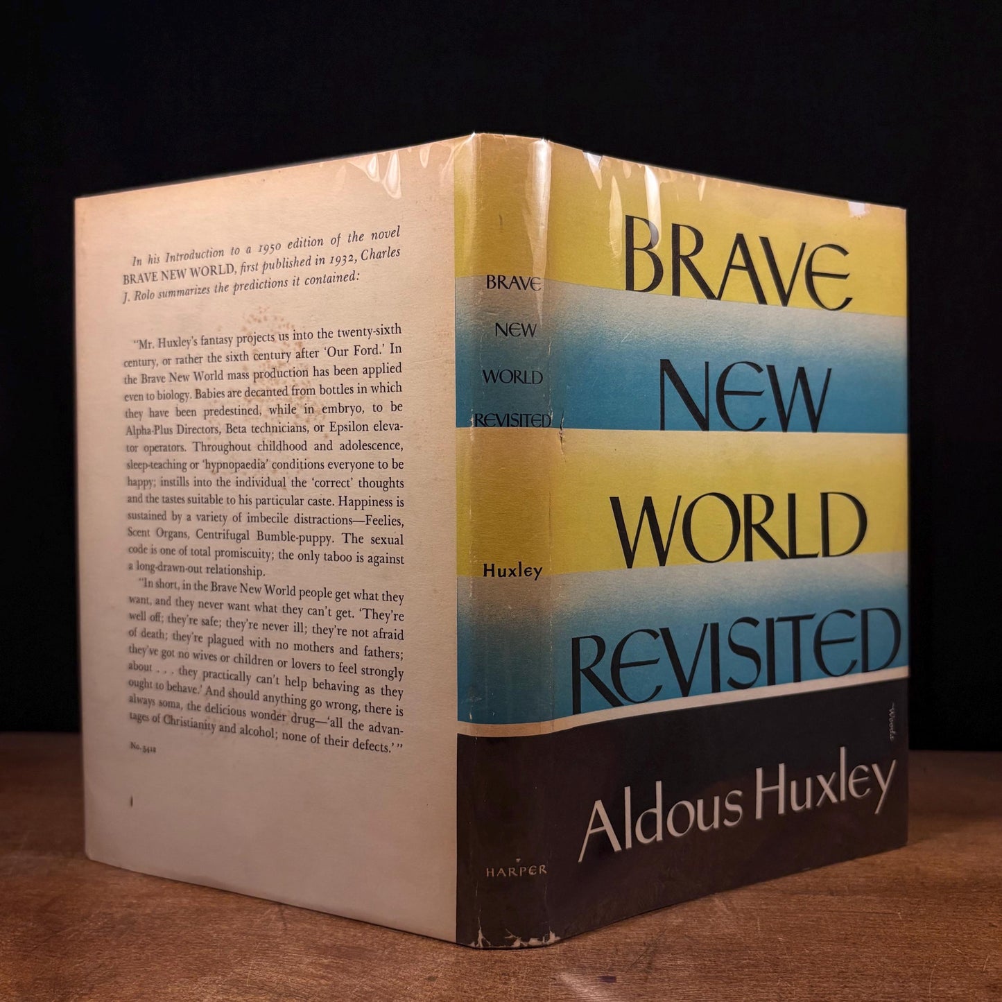 Early Printing - Brave New World Revisited / Aldous Huxley (1959) Vintage Hardcover Book
