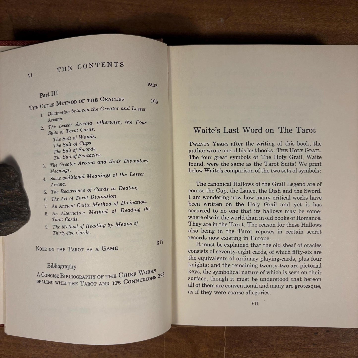 The Pictorial Key to the Tarot / Aurhor Edward Waite (1966) Vintage Hardcover Book