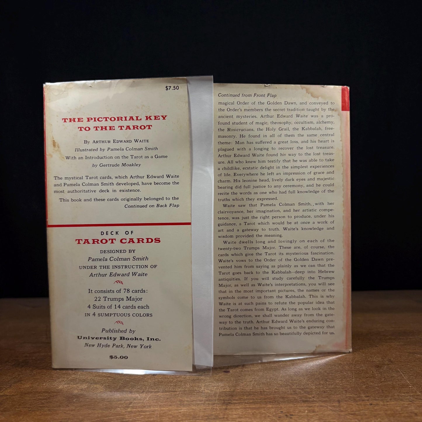 The Pictorial Key to the Tarot / Aurhor Edward Waite (1966) Vintage Hardcover Book