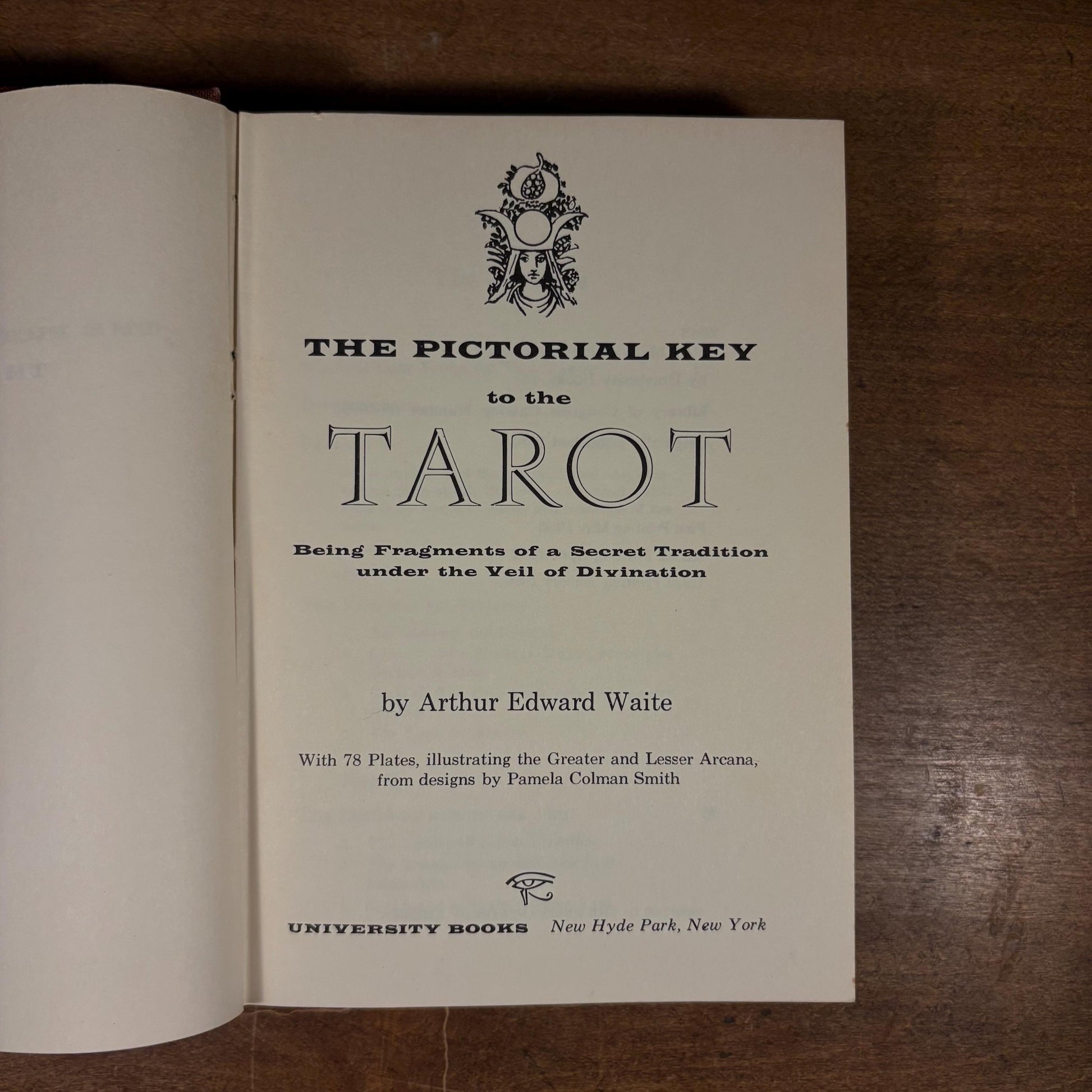The Pictorial Key to the Tarot / Aurhor Edward Waite (1966) Vintage Hardcover Book