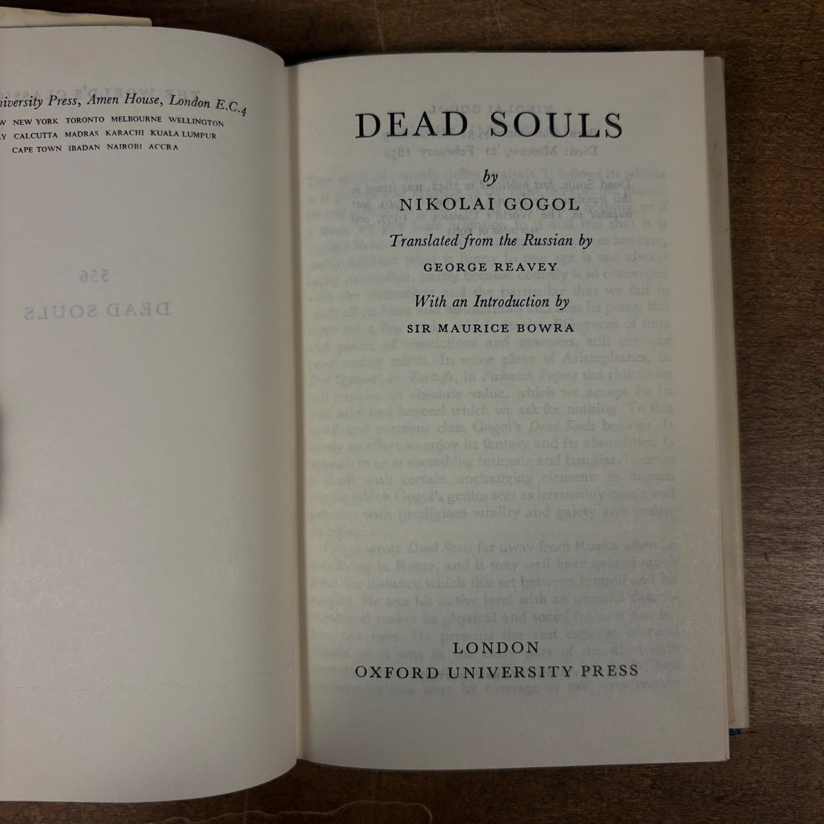 Dead Souls / Nikolai Gogol (1961) Vintage Hardcover Book