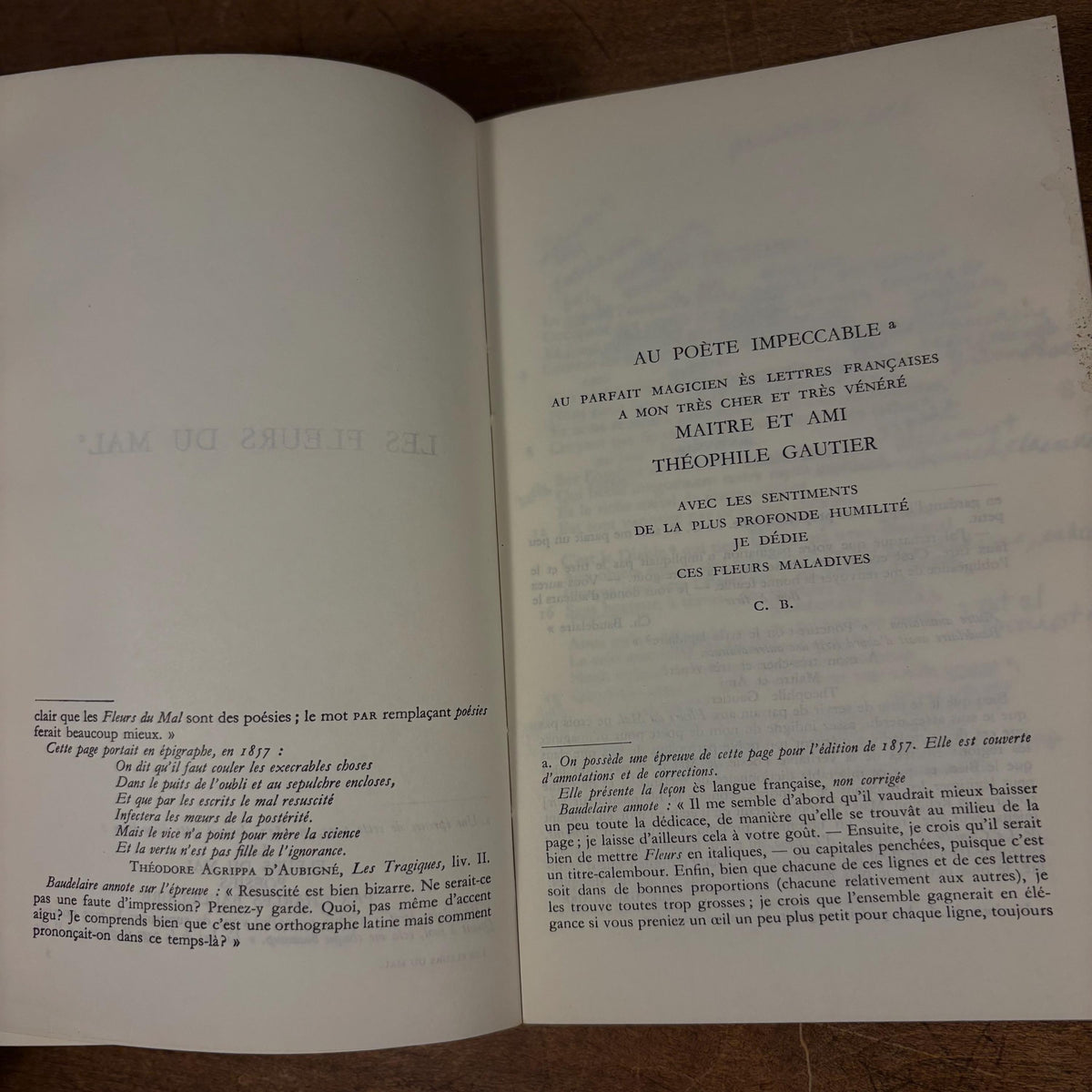 Les Fleurs du Mal / Charles Baudelaire (1961) Vintage French Paperback Book