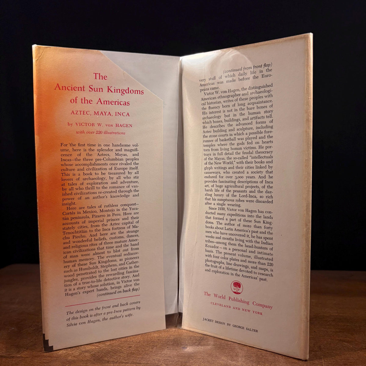 First Printing - The Ancient Sun Kingdoms of the Americas: Aztec, Maya, Inca / Victor W. von Hagen (1961) Vintage Hardcover Book