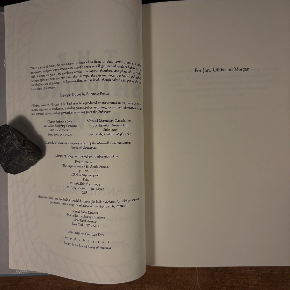 First Printing - The Shipping News / E. Annie Proulx (1993) Vintage Hardcover Book