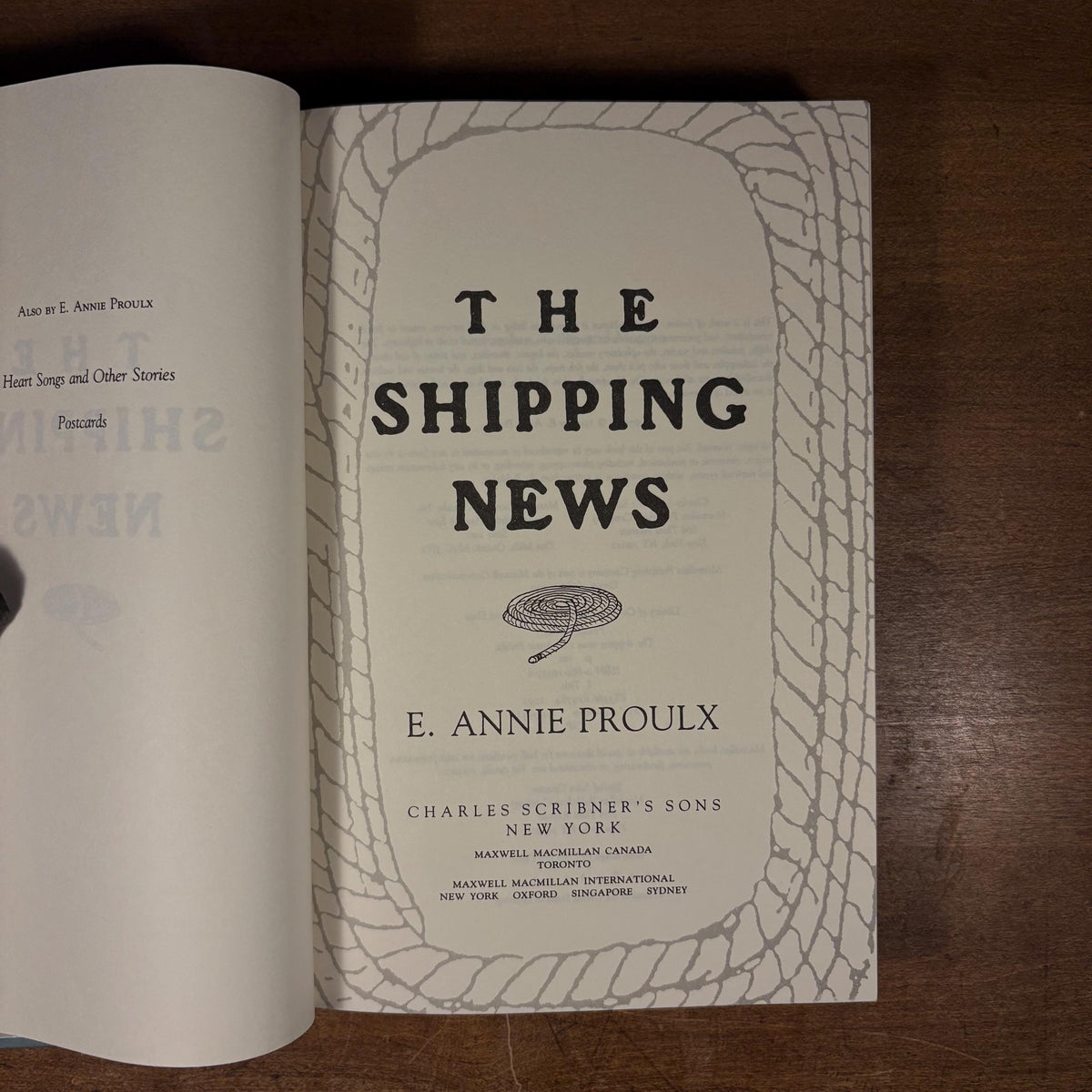 First Printing - The Shipping News / E. Annie Proulx (1993) Vintage Hardcover Book