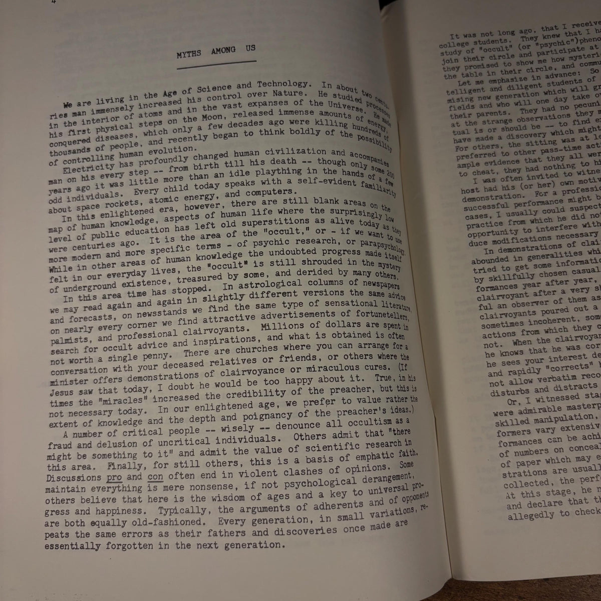 ESP in the Modern World / Milan Ryzl (1972) Vintage Softcover Book