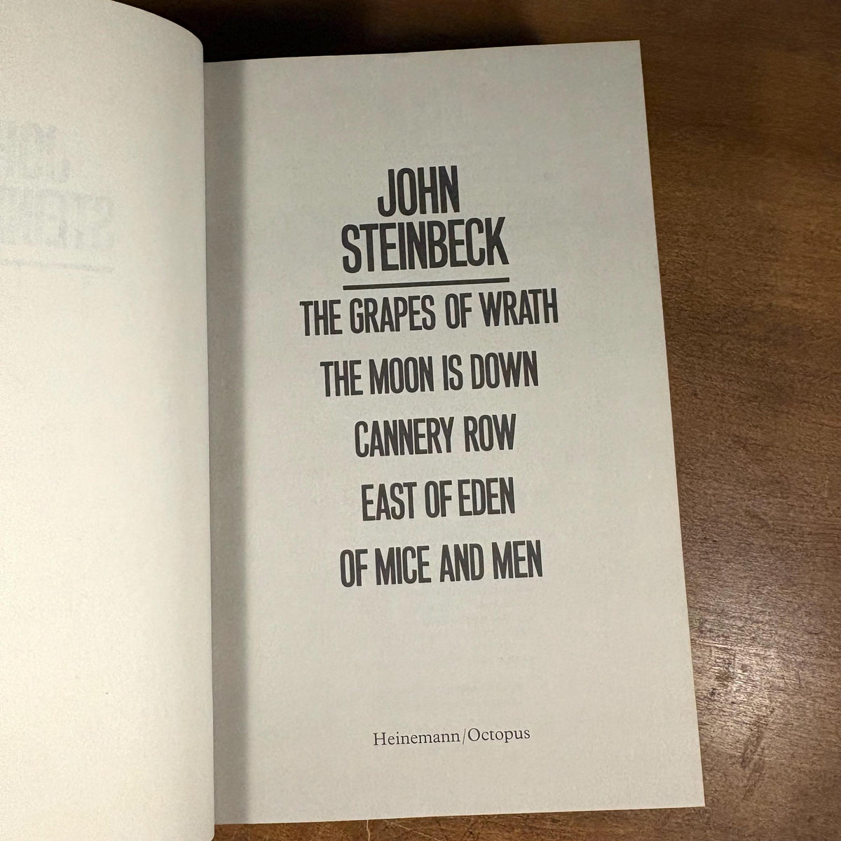 John Steinbeck Omnibus (1983) Vintage Hardcover Book