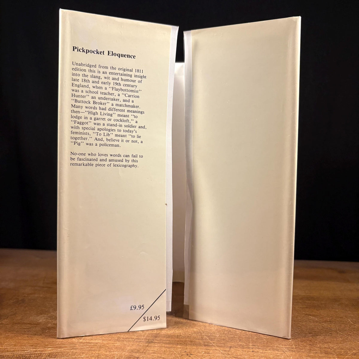 1811 Dictionary of the Vulgar Tongue (1984) Vintage Hardcover Book
