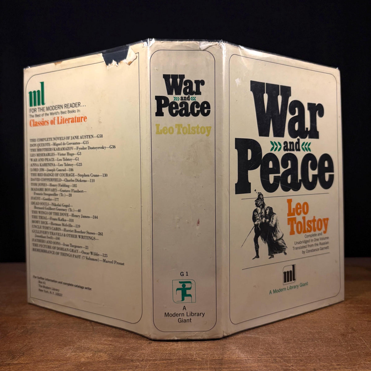 Modern Library - War and Peace by Leo Tolstoy (1967) Vintage Hardcover Book