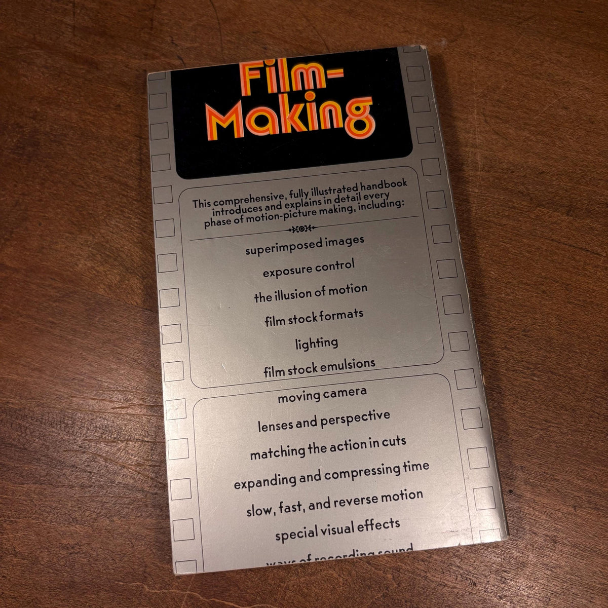 Creative Film-Making / Kirk Smallman (1972) Vintage Paperback Book