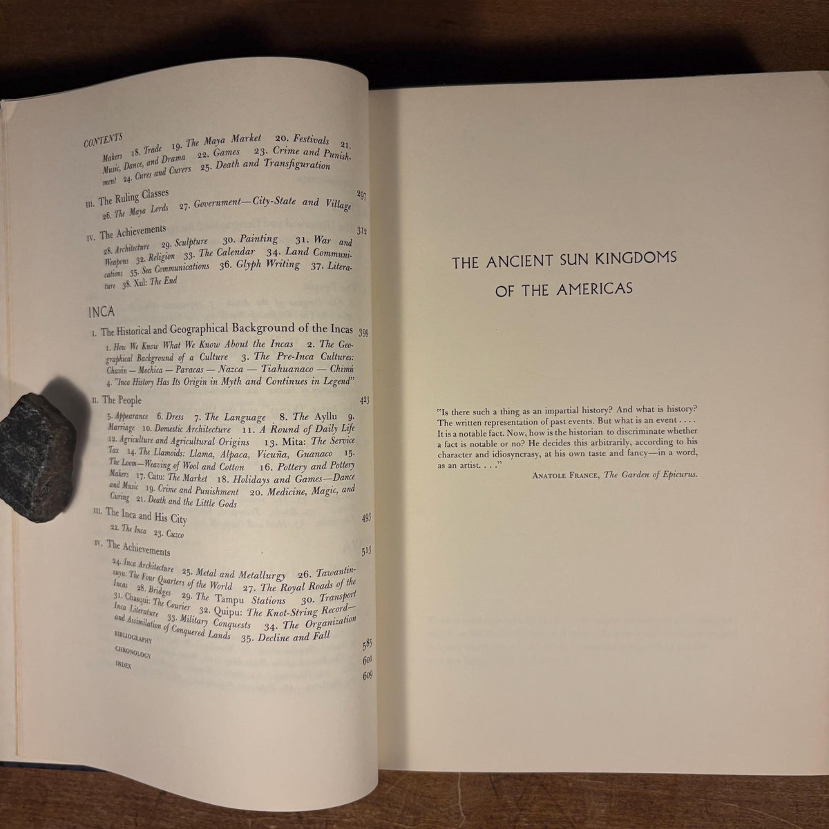 First Printing - The Ancient Sun Kingdoms of the Americas: Aztec, Maya, Inca / Victor W. von Hagen (1961) Vintage Hardcover Book