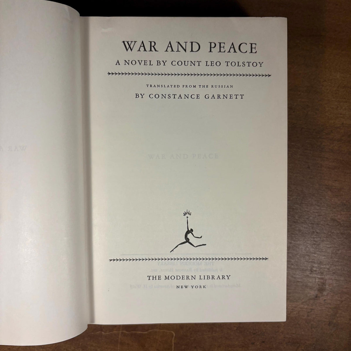 Modern Library - War and Peace by Leo Tolstoy (1967) Vintage Hardcover Book