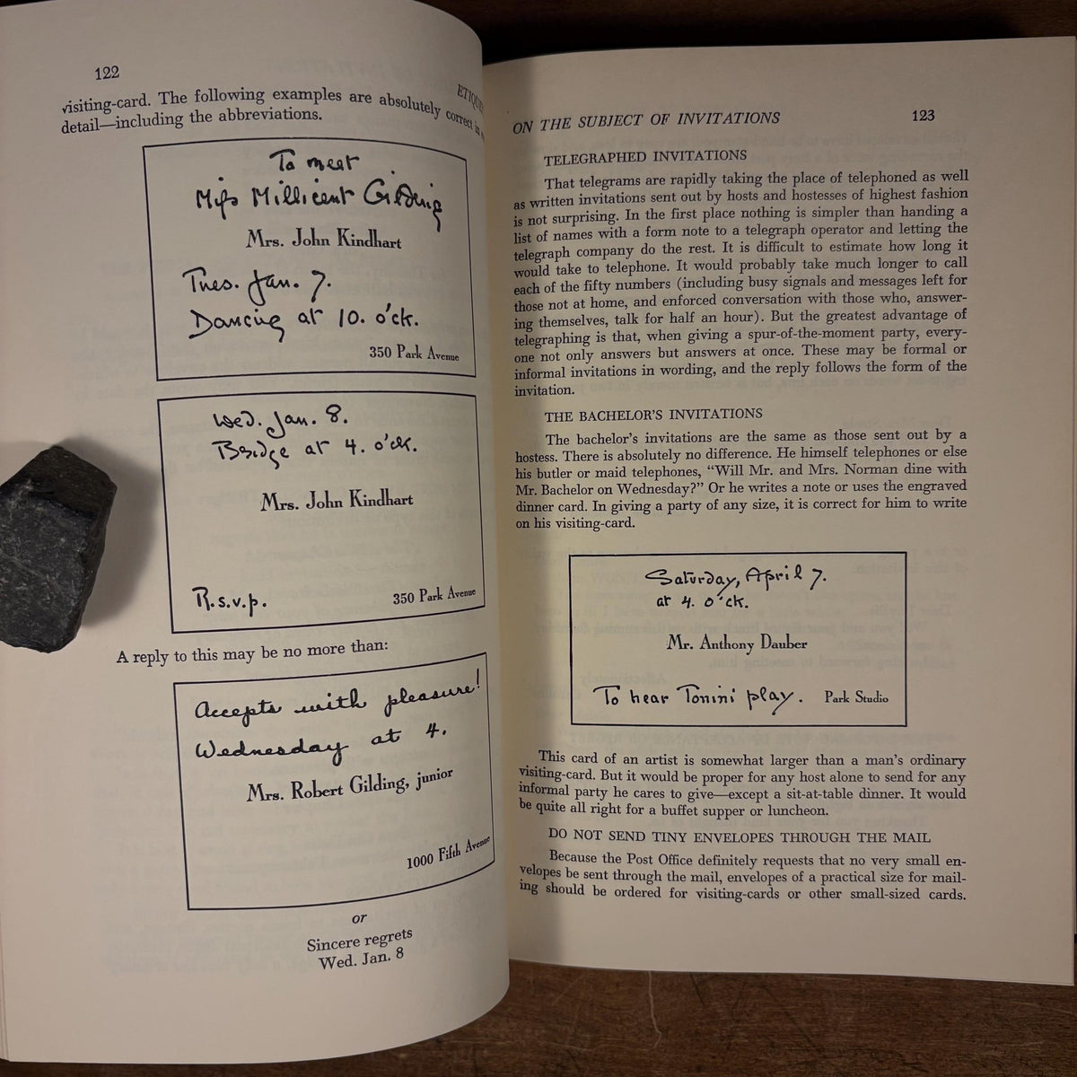 Etiquette: The Blue Book of Social Usage / Emily Post (1960) Vintage Hardcover Book