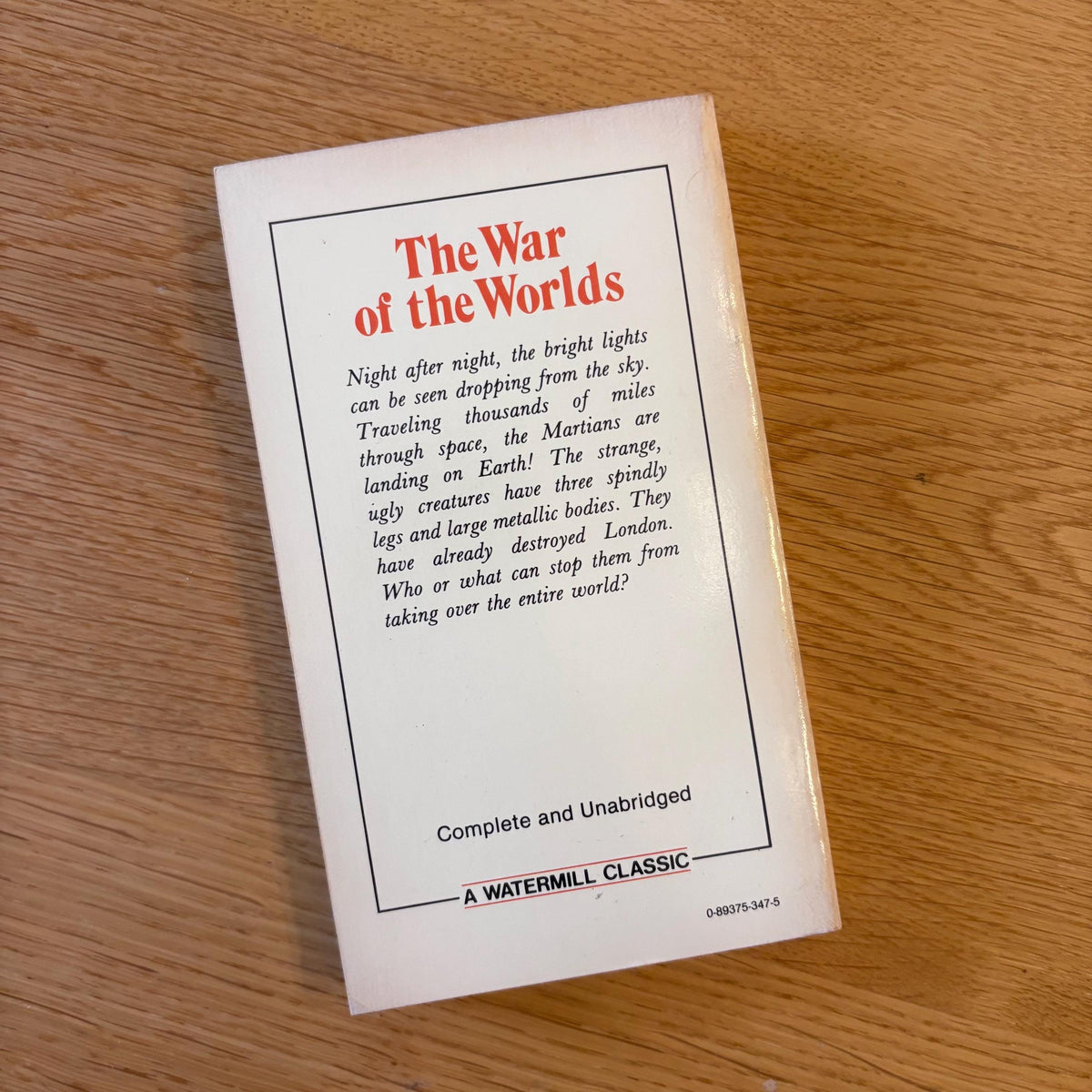 The War of the Worlds / H. G. Wells (1980) Vintage Paperback Book