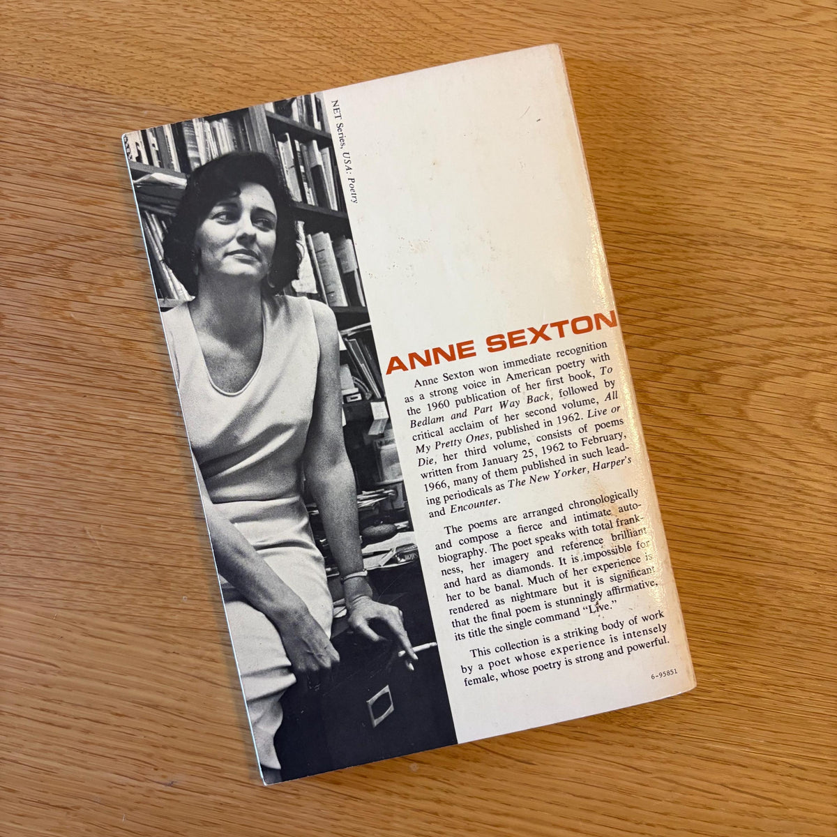 Live or Die / Anne Sexton (1966) Vintage Paperback Book